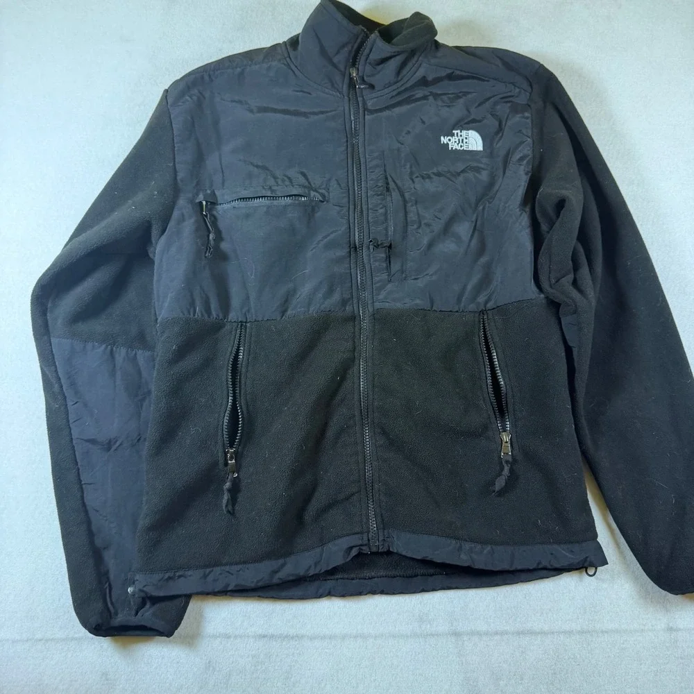 The North Face‎ Mens Denali Fleece Jacket Black Full Zip Mock Neck Small S